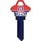 Hillman HILLMAN NCAA Arizona Wildcats House/Office Key Blank 68 SC1 Single For Schlage Locks 89964 - alternate 1